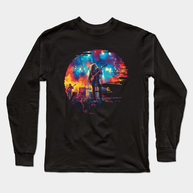 Zepplin pop art t-shirt Long Sleeve T-Shirt by Bosun The Sun